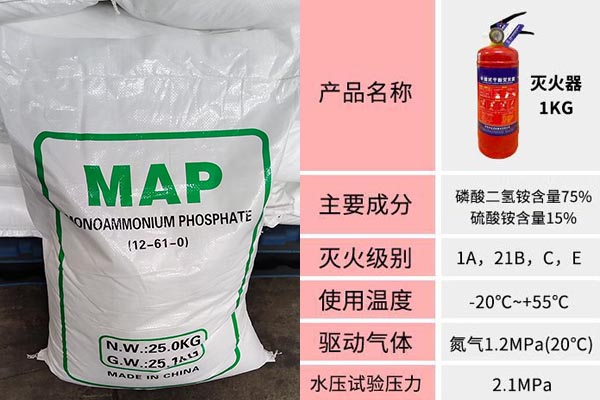 磷酸二氫銨含量對(duì)干粉滅火器的質(zhì)量影響及應(yīng)用原理